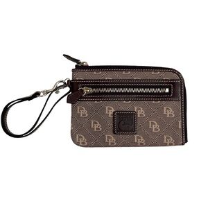 Dooney & Bourke Signature Zip Around Wristlet